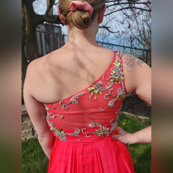 Mac Duggal Pink Prom Dress - Picture 2 of 4